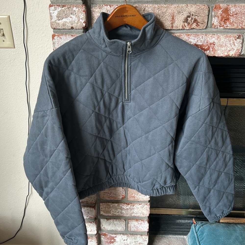 ROXY BONFIRE BABE QUILTED HALF-ZIP PULLOVER -JACKET Women’s Size M‎ NWOT